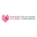 Logo "Fundacion Ana Bella Red de Mujeres Supervivientes" avec un coeur stylise rose compose de polygones, dans un cercle blanc.