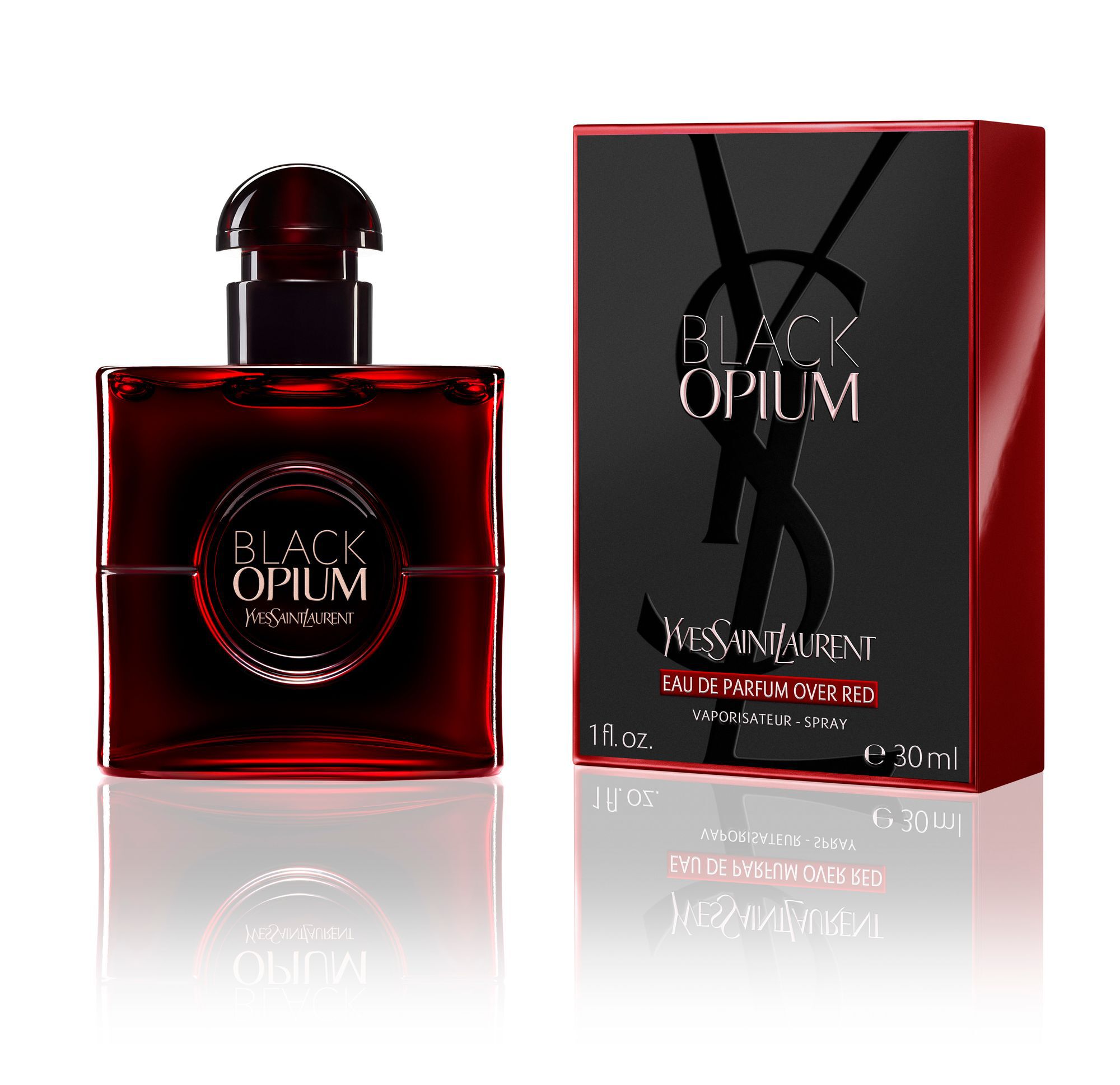 BLACK OPIUM EAU DE PARFUM OVER RED