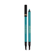 YSL Eye Pencil Lines Liberated in shade 13 Bewitching Turquoise, displayed with cap on and off.        